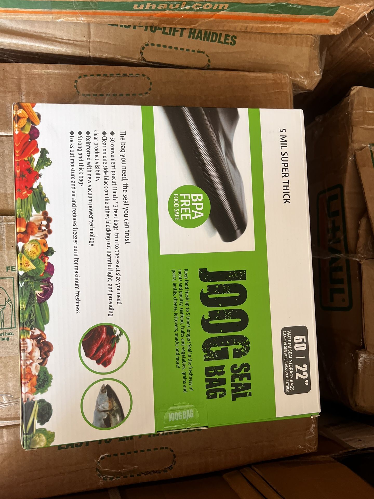 Vacuum Seal Bags 11” x 22’ – BPA Free – (50 Bag Per Box)