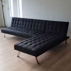 *PENDING SALE* Newer Sectional Futon Sofa Couch Bed with Chaise