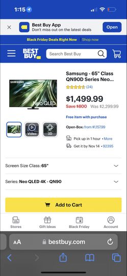 Samsung 65 Inch Q90D