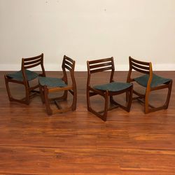 Vintage Mid-Century Sled Leg Dining Chairs - Many More Items In Stock!