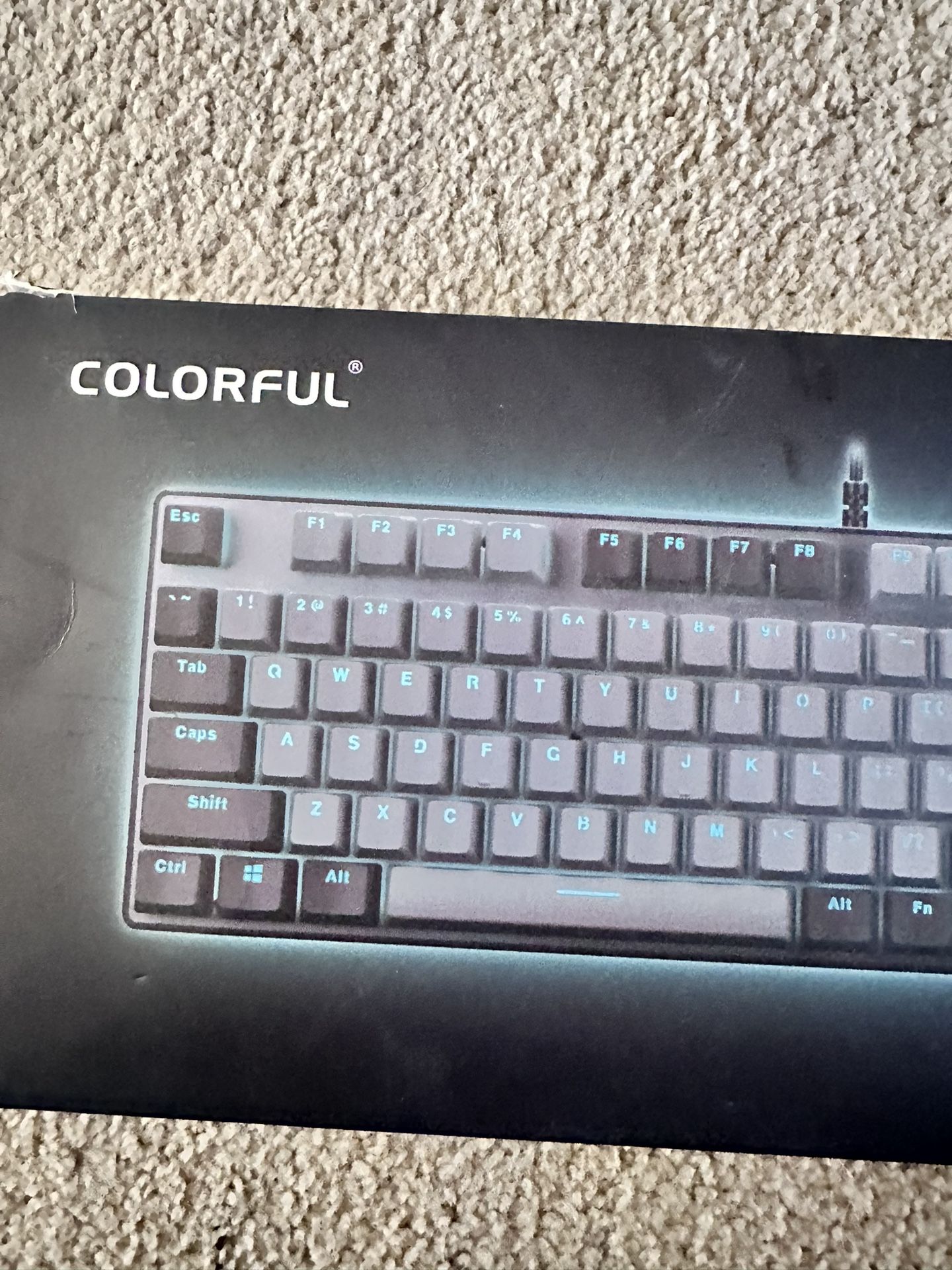 Colorful Keyboard And Mouse