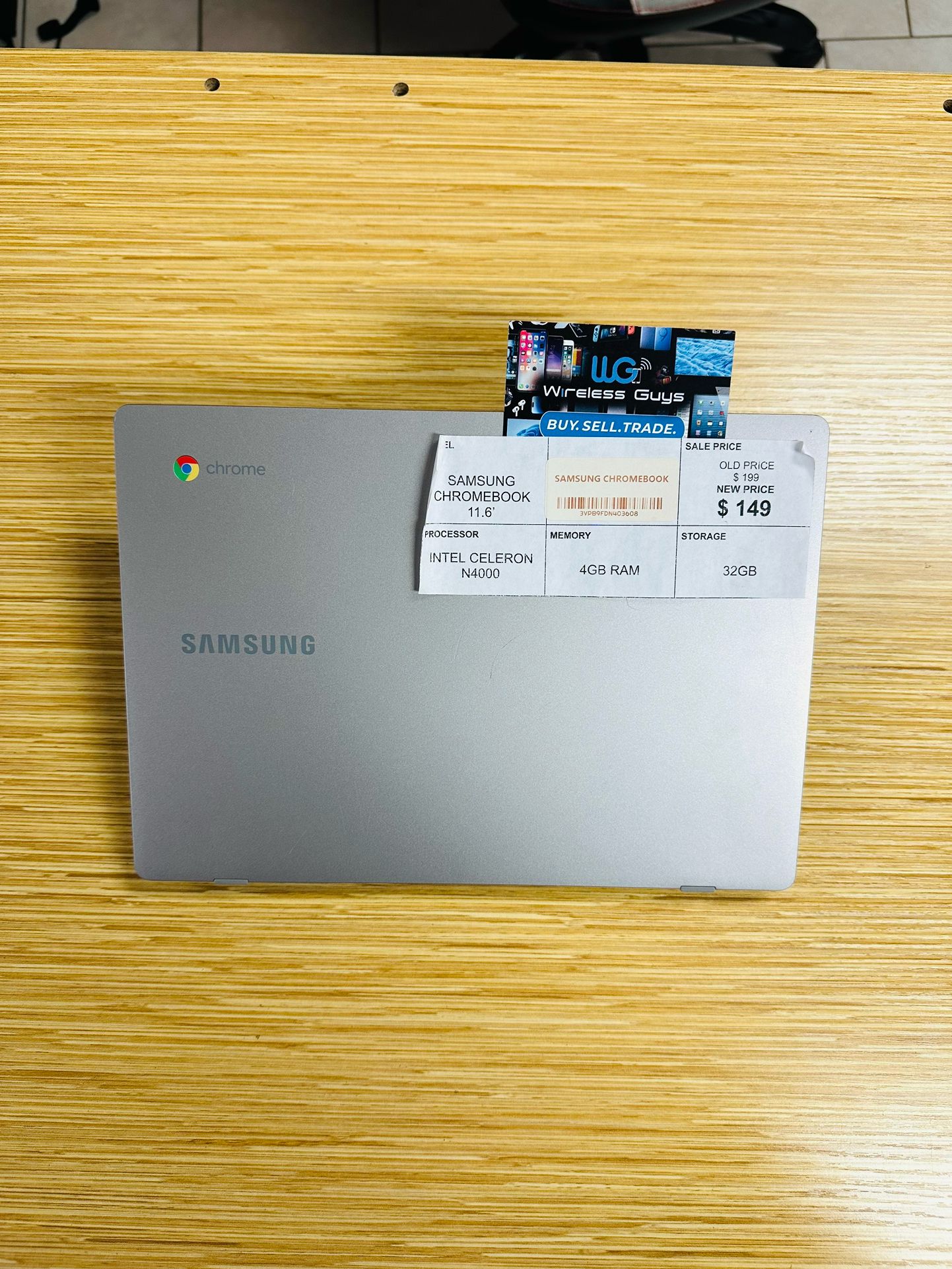 ON SALE SAMSUNG CHROMEBOOK LAPTOP 11.6” INCHES INTEL CELERON N4000