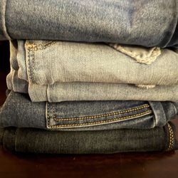 Girls Jeans Size 7/8 - 5 Pair 