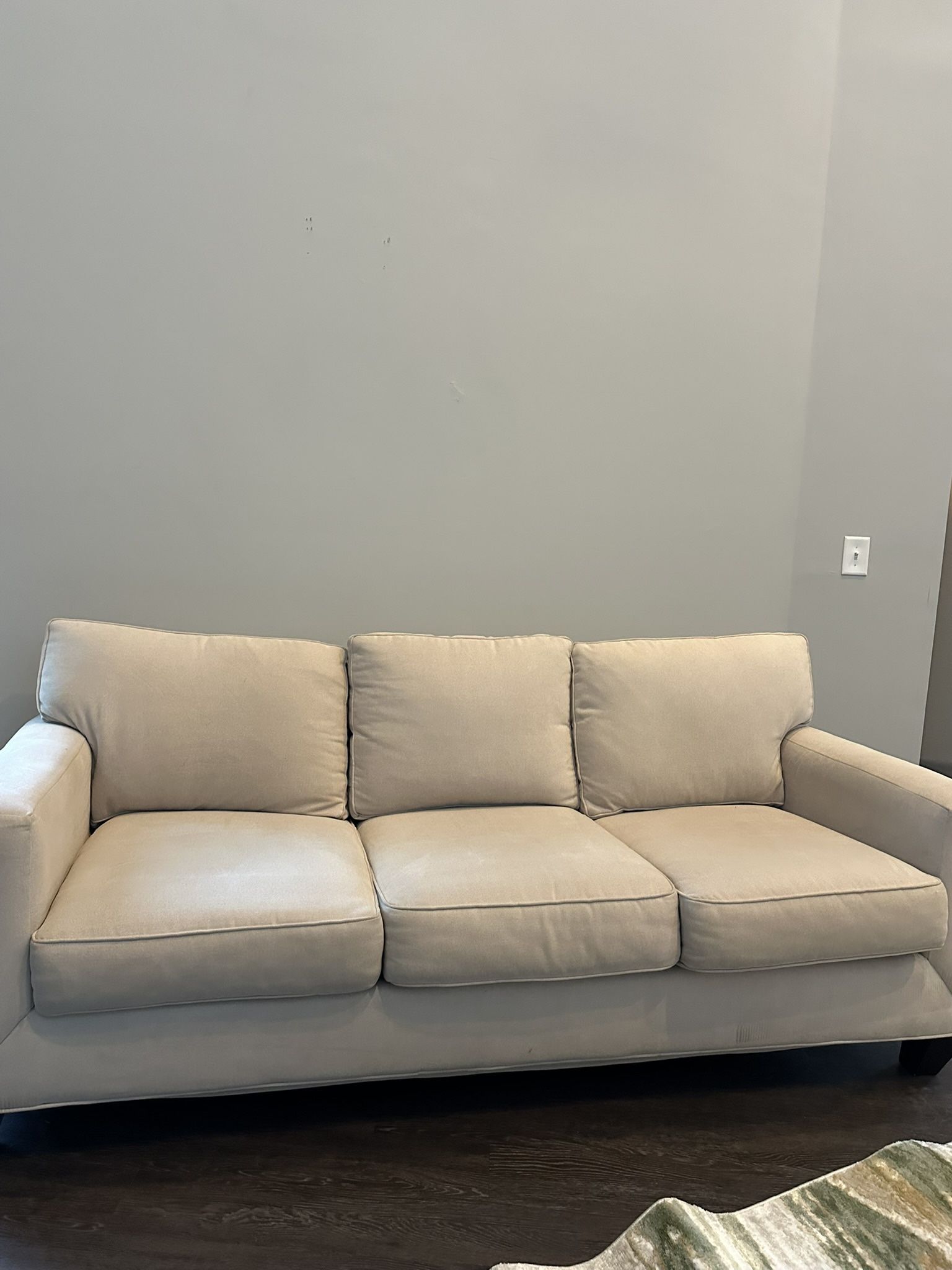 Beige Sleeper Sofa – Barely Used – $75