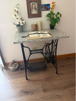 Cast Iron Tables w/ Granite Tabletop