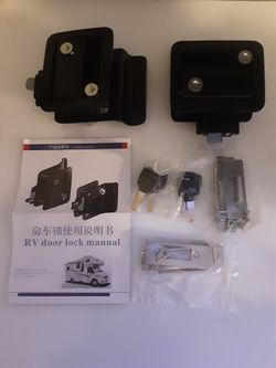 2locks same key camper door lock with deadbolt (35)