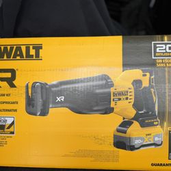 DEWALT 20V XR Lithium-Ion Cordless Reciprocating Saw Kit with 8.0Ah POWERPACK Battery and Fast Charger