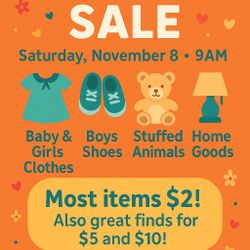 Garage sale - 11/8