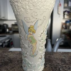 RARE Lenox Walt Disney Showcase Collection TINKER BELL ENCHANTED GARDEN VASE 8"