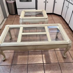 Two Piece Coffee Table, 2 Set It’s Practically Brand New