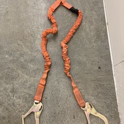 6 ft. Double Shock Absorbing Lanyard with Rebar Hooks - by Guardian Fall Protection