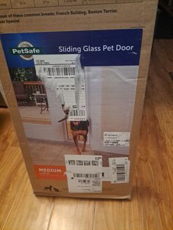 Pet safe doggy door for sliding glass doors, they are 200$ new
