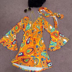 New Small Hippie Hippy 60s Boho Dress Costume Accessories 