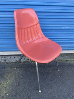 Vintage Mid Century Chair Orange