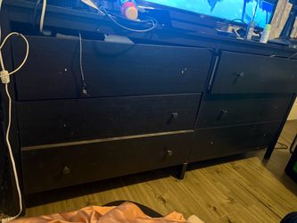 Large/long black dresser/cabinet