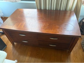 Coffee tables, with drawers, storage, used
