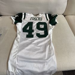 JP Foschi #49 NY Jets Team Player Issued & Worn Jersey NFL Georgia Tech