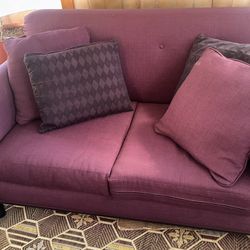 FREE! Maroon 2-Couch Set