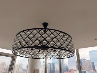 Elegant Lighting Madison 10-Light Crystal Drum Chandelier