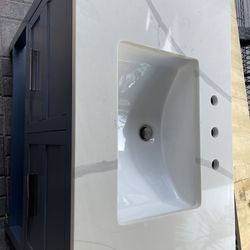 Sink bathroom vanity marble top