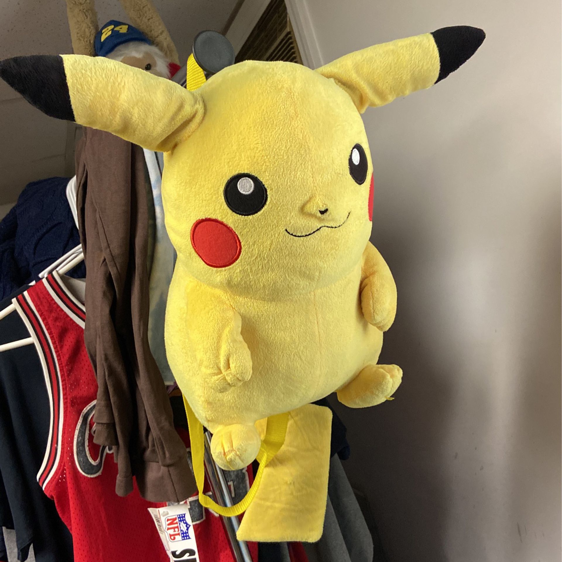 2011 Pikachu plush backpack