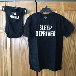 New Hallmark Tees for Baby Bodysuit/Onesie 0-6 Months & Adult T-Shirt Size XL  Baby shower Gift