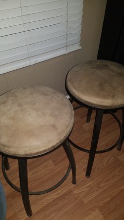Brown bar stools