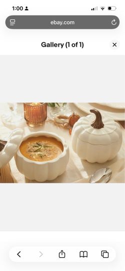 PRINCESS HOUSE MARBELLA COVERED PUMPKIN BOWLS #10215 NEW