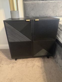 2 Black console table / nightstands