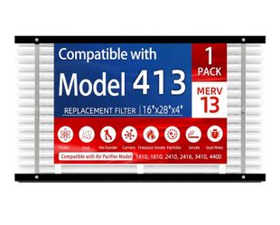 1 Pack 413 Replacement Filter, Compatible with AprilAire 413 Whole House Air Purifiers Models,1410,1610,2410,2416,3410,4400,MERV16 HVAC Furnace Filter