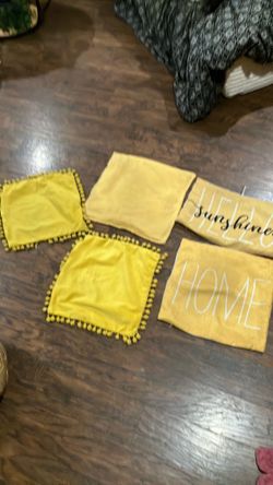 Pillow slips yellow