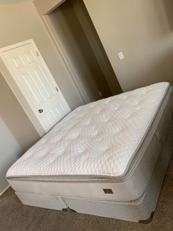 KING CHATTAM AND WELLS MATTRESS AND FREE BOX SPRINGS