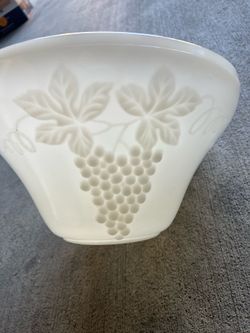 Milk glass bowl