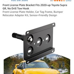 Front License Plate Bracket For Toyota Supra MK5