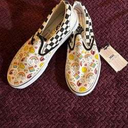 NEW Vans Collab Flour Shop Men 9 Women 10.5 Slip Ons