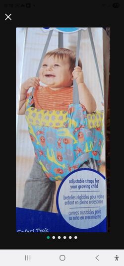 Adjustable ExerSaucer Doorway Jumper Secure Fit Portable Exerciser Baby Bouncer