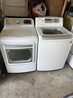 Lg Top Load Washer And Gas Dryer 