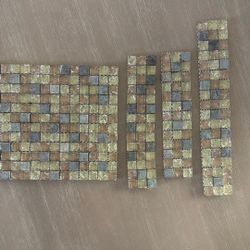 Tiles, Solid beige & Multi color glass