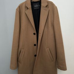 Men’s Camel Top Coat Size Small