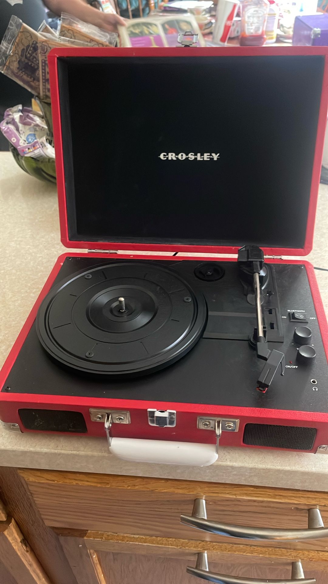 Crosley Record Player With Bluetooth 3-speeds