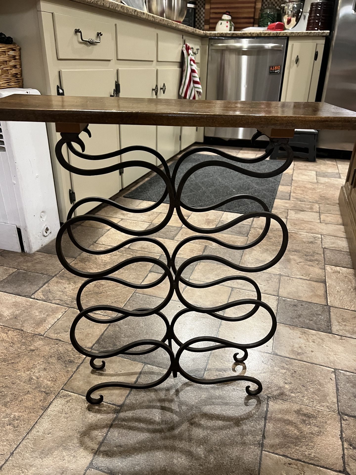 Wood / Metal Wine Rack.