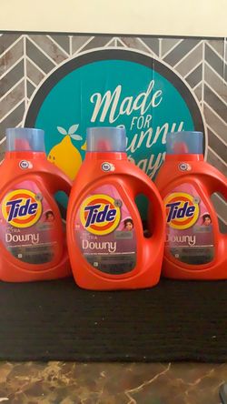 Tide Plus Ultra Downy Liquid Detergent – 3 Bottles.    All for $33 price is firm