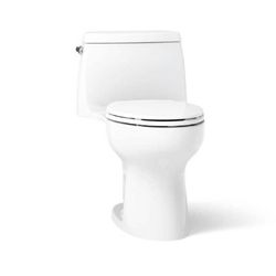 Santa Rosa 12 in. Rough In 1-Piece 1.28 GFP Single Flush Elongated Chair Height Toilet
