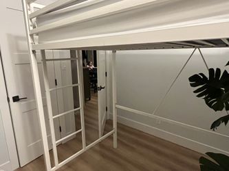 White Loft Bed (Twin)