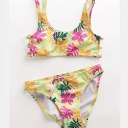 Zara kids tropical bikini set. 13 yrs