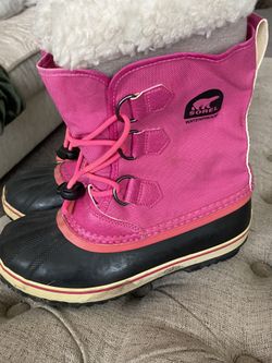 Sorel Kids Pink Sz 3 Rain Snow Boots 