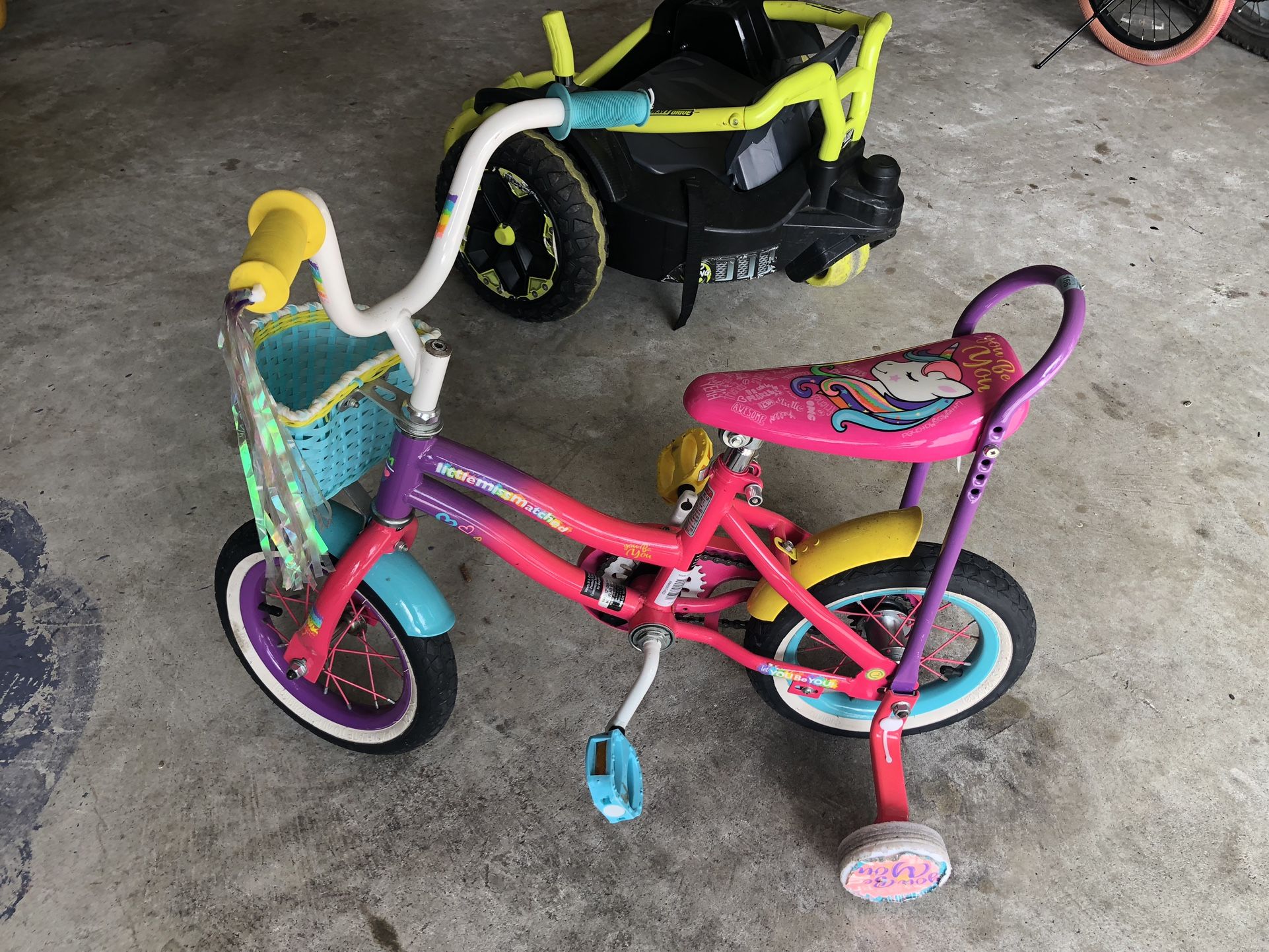 Little miss matched unicorn bike hotsell