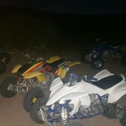 Yellow Honda TRX 2004