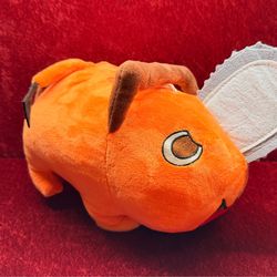 Chainsaw Man Pochita Plush 10” Anime Stuffed Animal Orange Dog