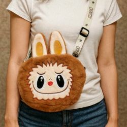 Labubu Crossbody Bag Plush Mobile Bag Cartoon 
